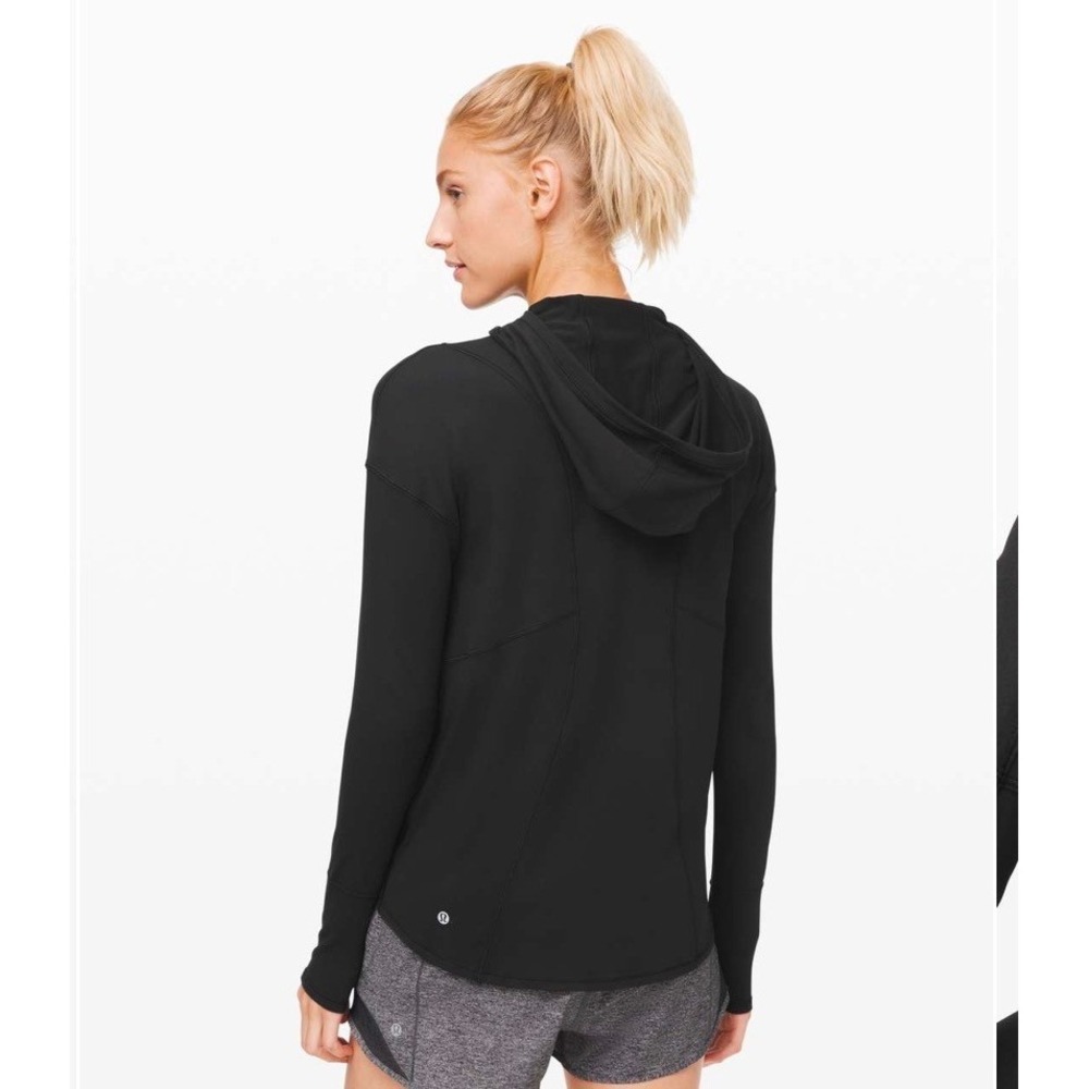 Lululemon ready to rulu Hoodie Black Running Pullover XS LW3CXGS - Picture 2 of 6
